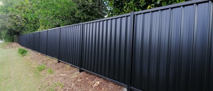 Coloursteel Fencing Ebony 1.5m High - Strong Fencing Gates and Automation