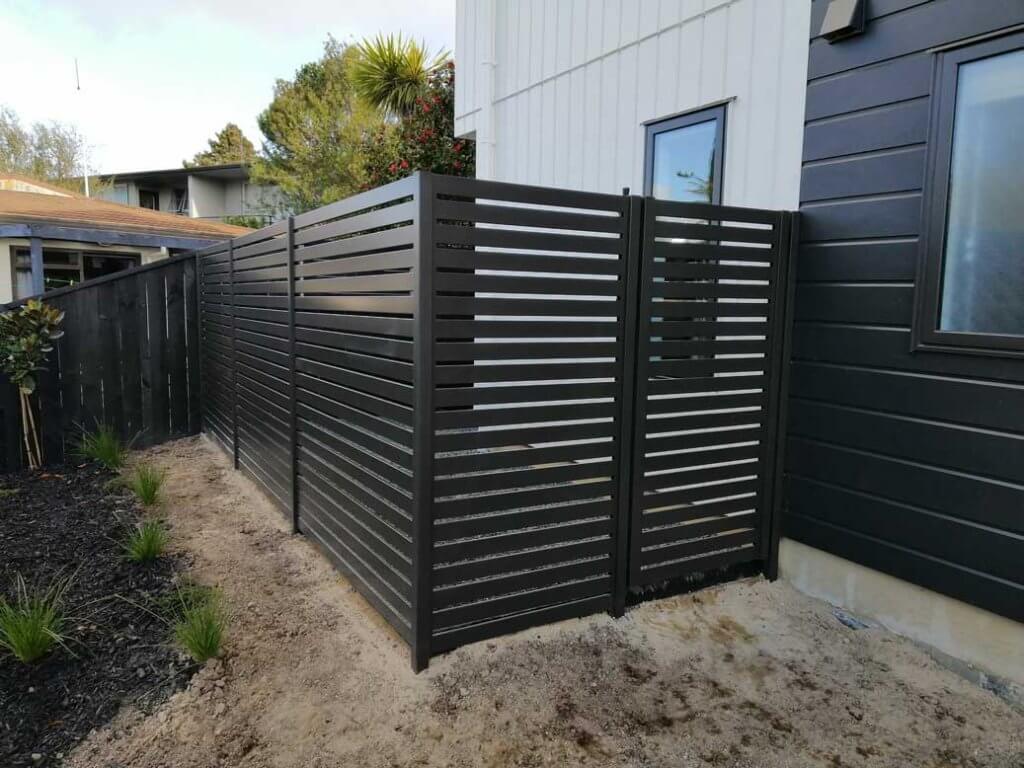 Aluminium Slat Pedestrian Gate 65mm Strong Fencing